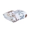 Mikroplyšová deka – Bílá vločka, 150×200 cm