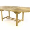 Zahradní oválný stůl DIVERO – roztahovatelný – 170/230 cm