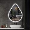 IREDA Koupelnové zrcadlo s LED osvětlením, 100 x 60 cm